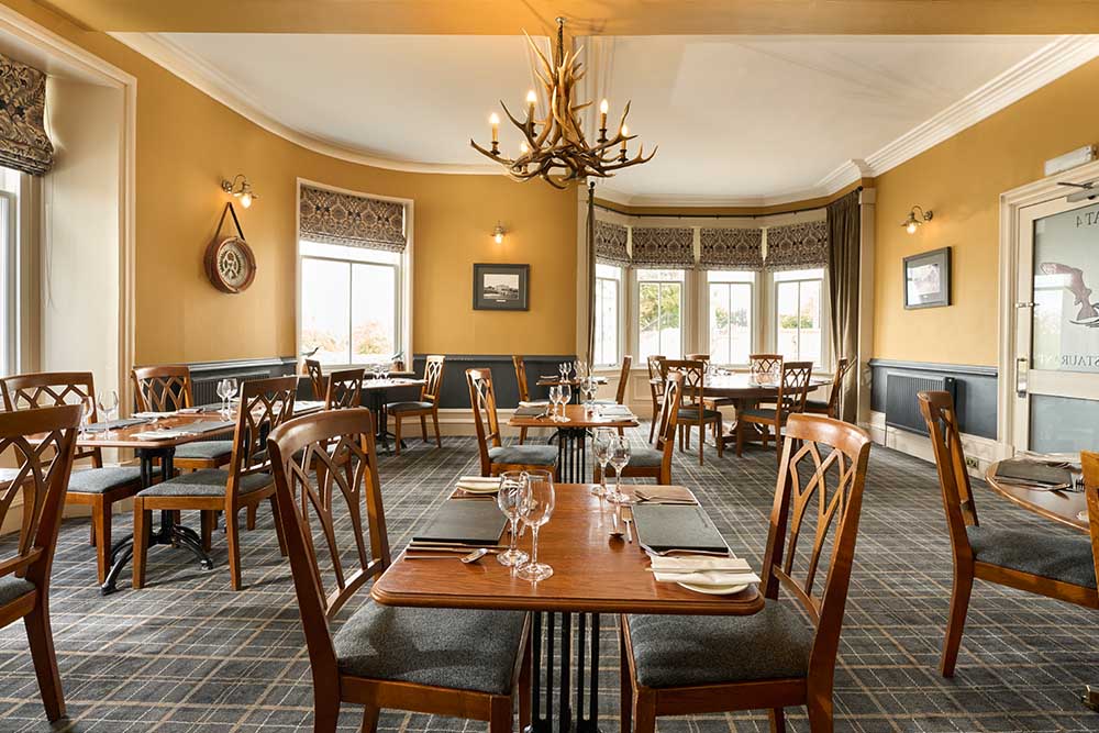 Dining area in the Ulbster Arms Hotel.