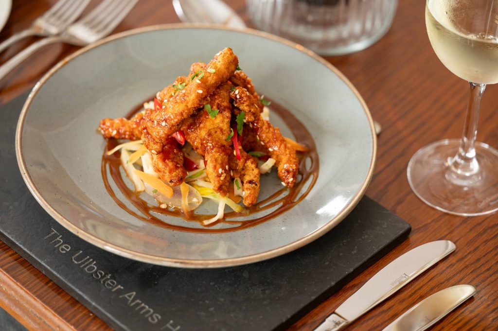 A delicious plate of food from the Ulbster Arms Hotels top Highland restaurants.